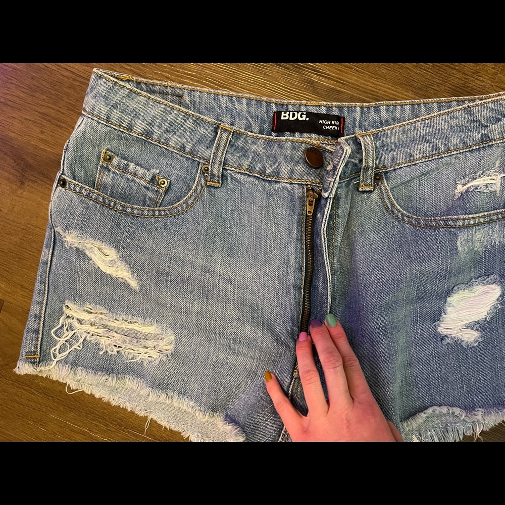 BDG | High Rise Cheeky Denim Shorts - Picture 6 of 8